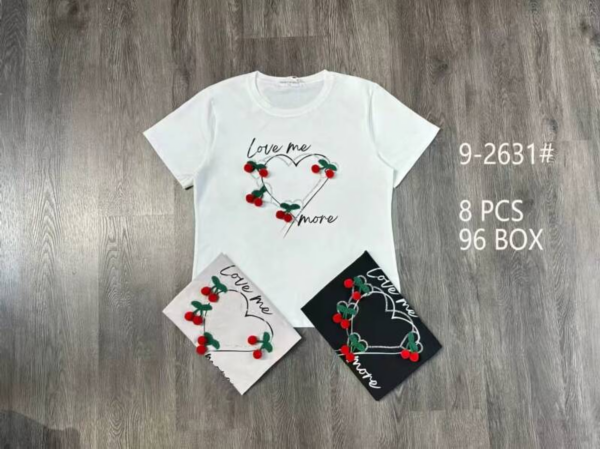 Bluzki damskie Roz Standard, Mix Kolor Paczka 8 szt